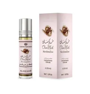 Al Rehab Choco Musk Marshmallow Perfume Oil Roll On 0.2 Fl Oz 6 ml Delightful Fragrance Compact Travel Friendly