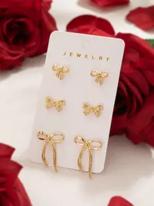 Elegant Butterfly Knot Earrings Set, Valentine's Day Card Pack, Versatile Women's Jewelry, Fashionable Jewelry Accessories, Perfect Gift for Holidays