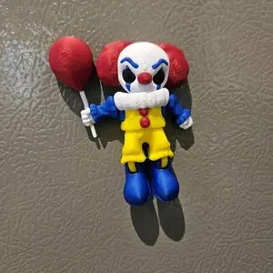 Retro Dancing Clown Flexi Magnet – Horror Classic Inspired Decor Gift