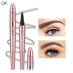 Ultra-long-lasting fine-tip eyebrow pencil with a micro-fork brush design, waterproof, sweat-proof, and smudge-resistant. Easy to apply, smooth ink flow, creates feather-like delicate lines, perfect for photos and special occasions.