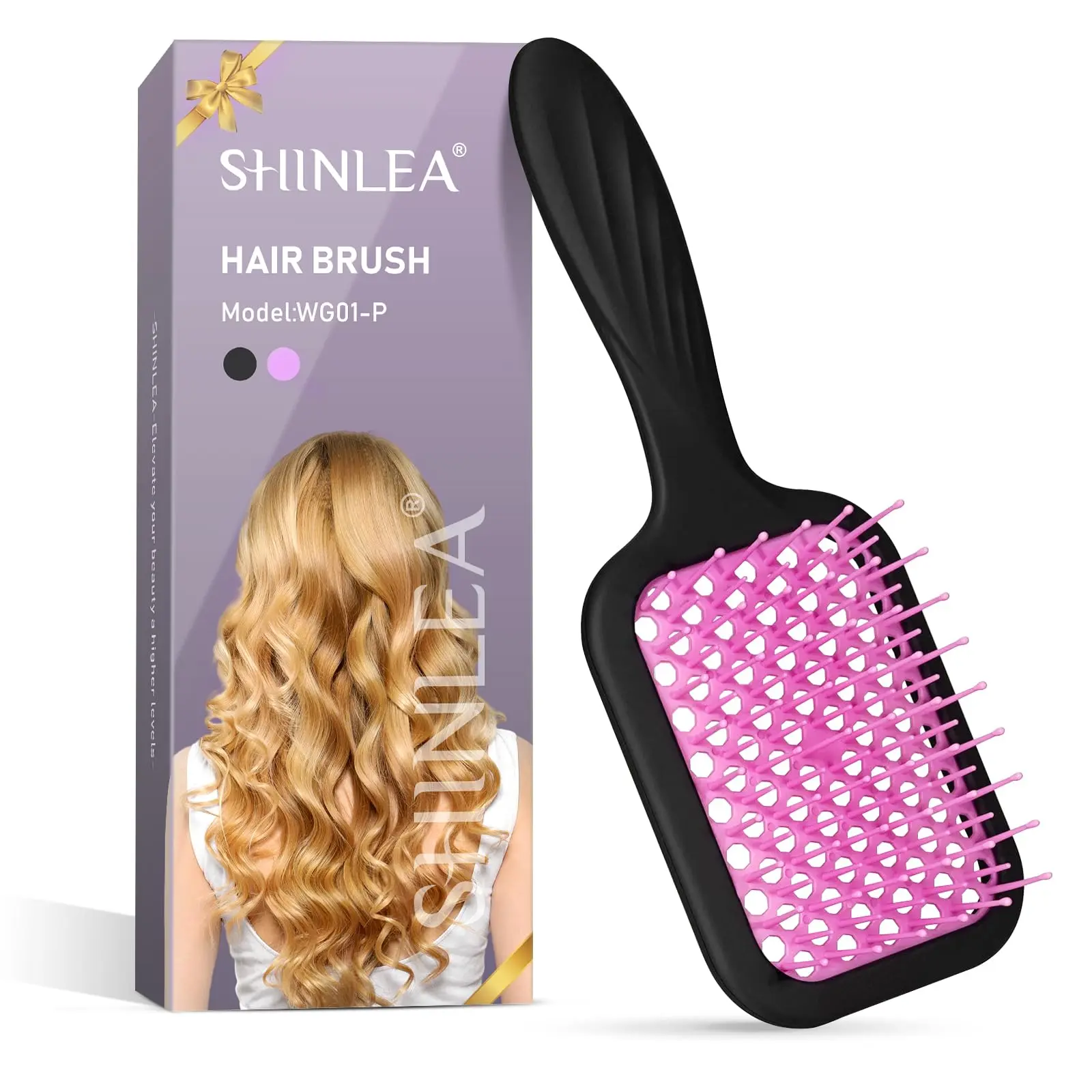 ? Pearlessence Bamboo Paddle Brush with Dark Tortoise! Pearlessence Bamboo Paddle Brush With Pink | Mercari main image 3