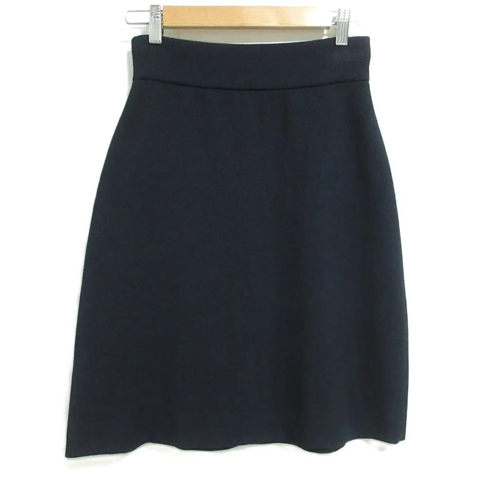 Pre-owned miu miu Wool Small Leather Goods Flared Skirt