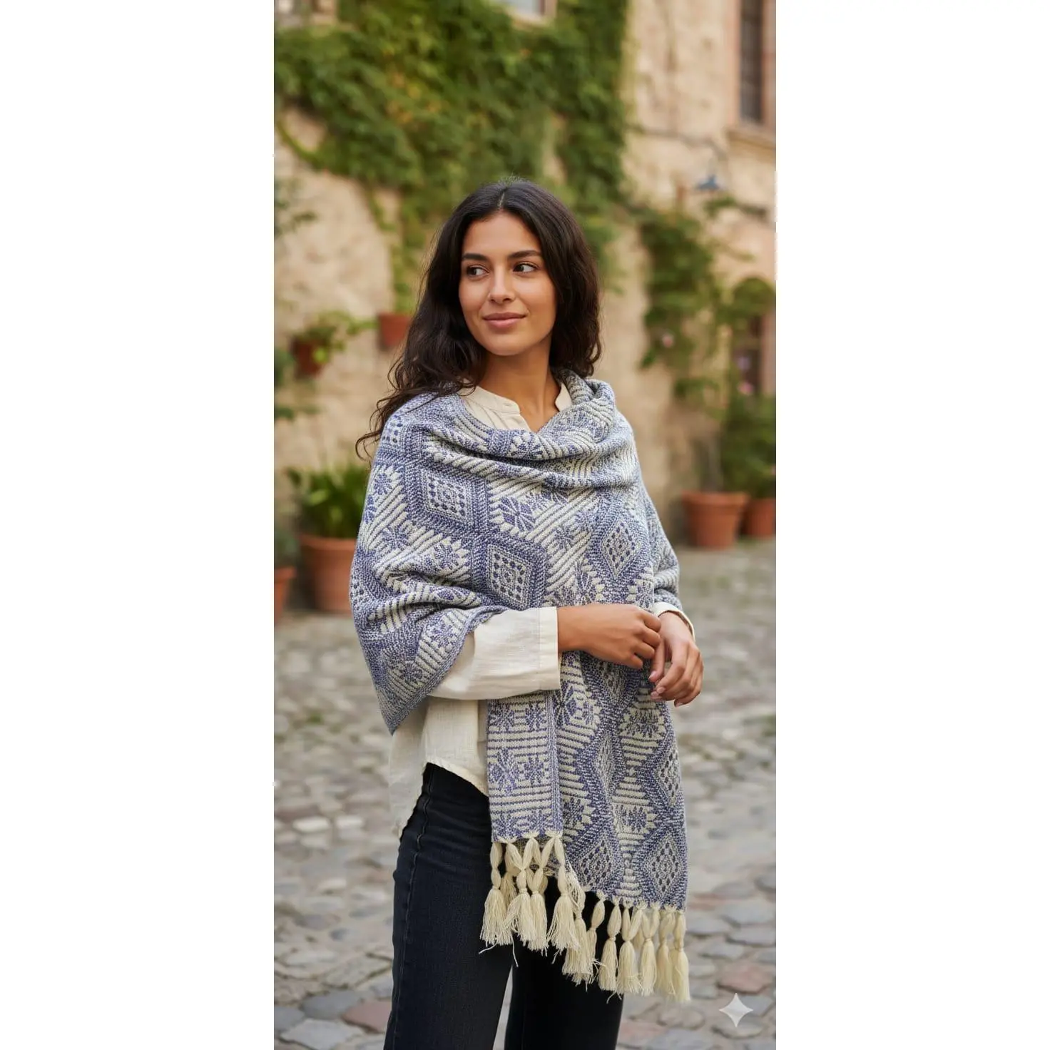 Mexican rebozo, artisanal shawl