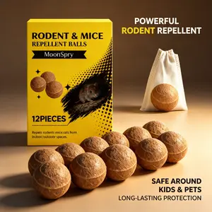 Whole house universal rat repellent pill with one move to deal with various household pests such as mice, reptiles, and insects