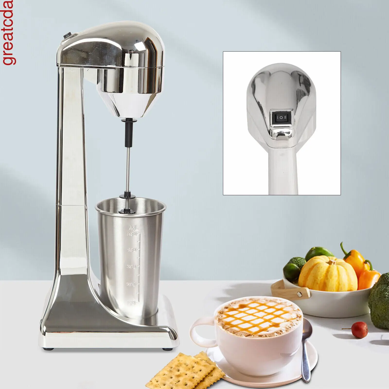 100W Commercial Electric Milk Shaker Drink Mixer Machine Smoothie Milk Maker