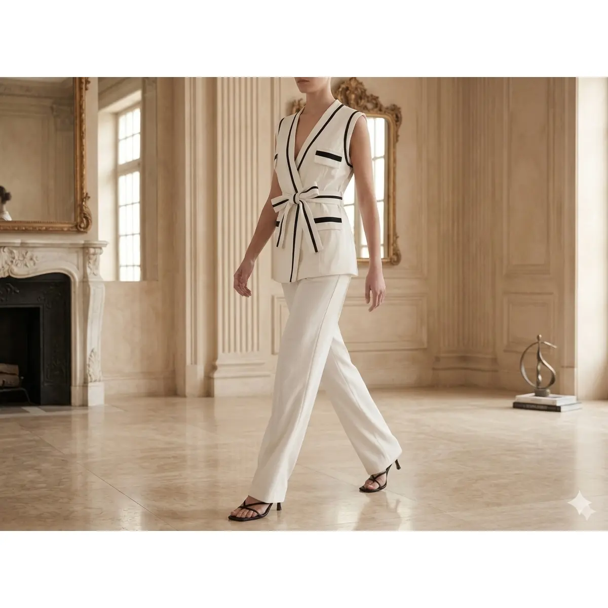 Ivory two-piece set