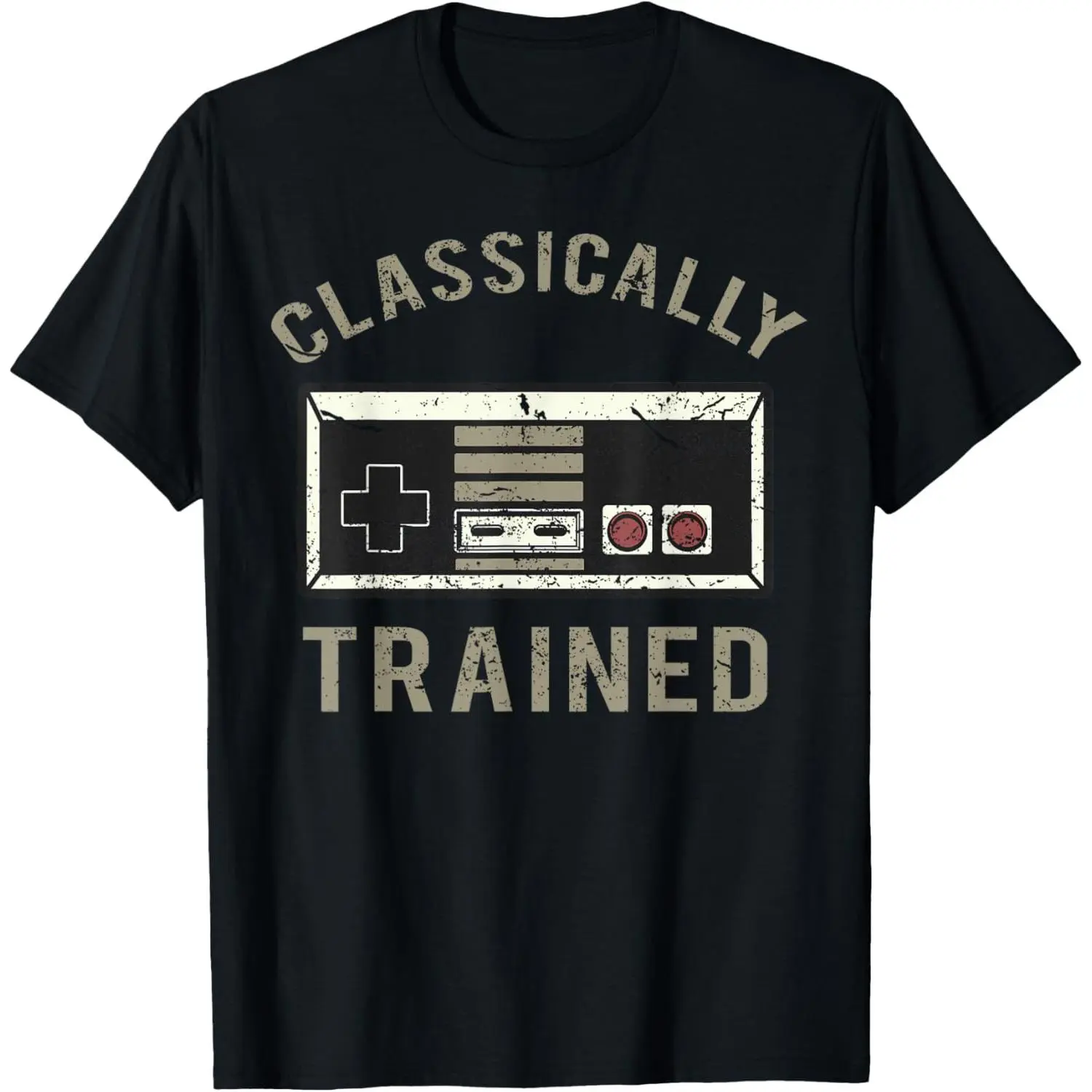 Men's Retro Gamer Graphic T-Shirt, Short Sleeve Vintage Distressed Streetwear Top in a Soft Breathable Cotton Blend, Tshirt, Shortsleeve, Casual, Menswear