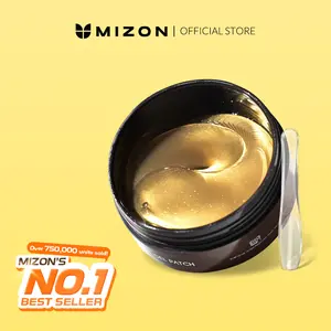 MIZON Under Eye Patches for Puffy Eyes & Dark Circles, 24K Gold & Snail Mucin, 60 Pcs – Anti-Wrinkle Collagen & Peptide Formula – Moisturizing Korean Eye Mask for Elasticity Hydration Moisturizer Soothing