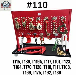 Set#110 16pcs Deluxe Auto Body Frame Repair Pull Clamp & Dent Puller Hook Set