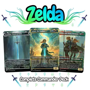 Fantasy Hero Adventure Deck Proxy MTG – MTG Commander Quest Theme | Custom Proxy Card Set | Casual EDH Play + Token