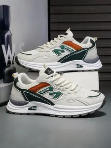 Men's Slip-Resistant Dad Shoes | Breathable Soft Sole Walking Shoes Sneakers | All-Day Comfort Campus Wear