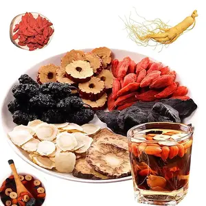 Men's Natural Six Treasures Tea Kidney Tea Formula Ginseng Five Treasure Tea Organic Herbal Tea for Men Women 20 Bags Natural Antioxidant Blend for Kidney Health Beverage