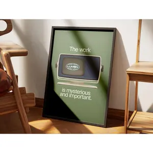 Aglined Severance Wall Art Unframed Poster Featuring The Work Is Mysterious And Important With Premium Satin Finish