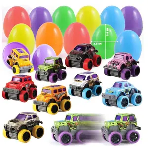 New Easter Egg Toys, Printed Plastic Openable Eggs, DIY Rabbit Gashapon Capsules, Perfect Easter Gifts for Kids