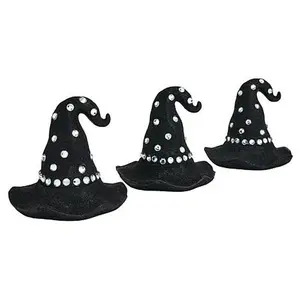 August & Leo Glitter Jeweled Witch Hats Set of 3