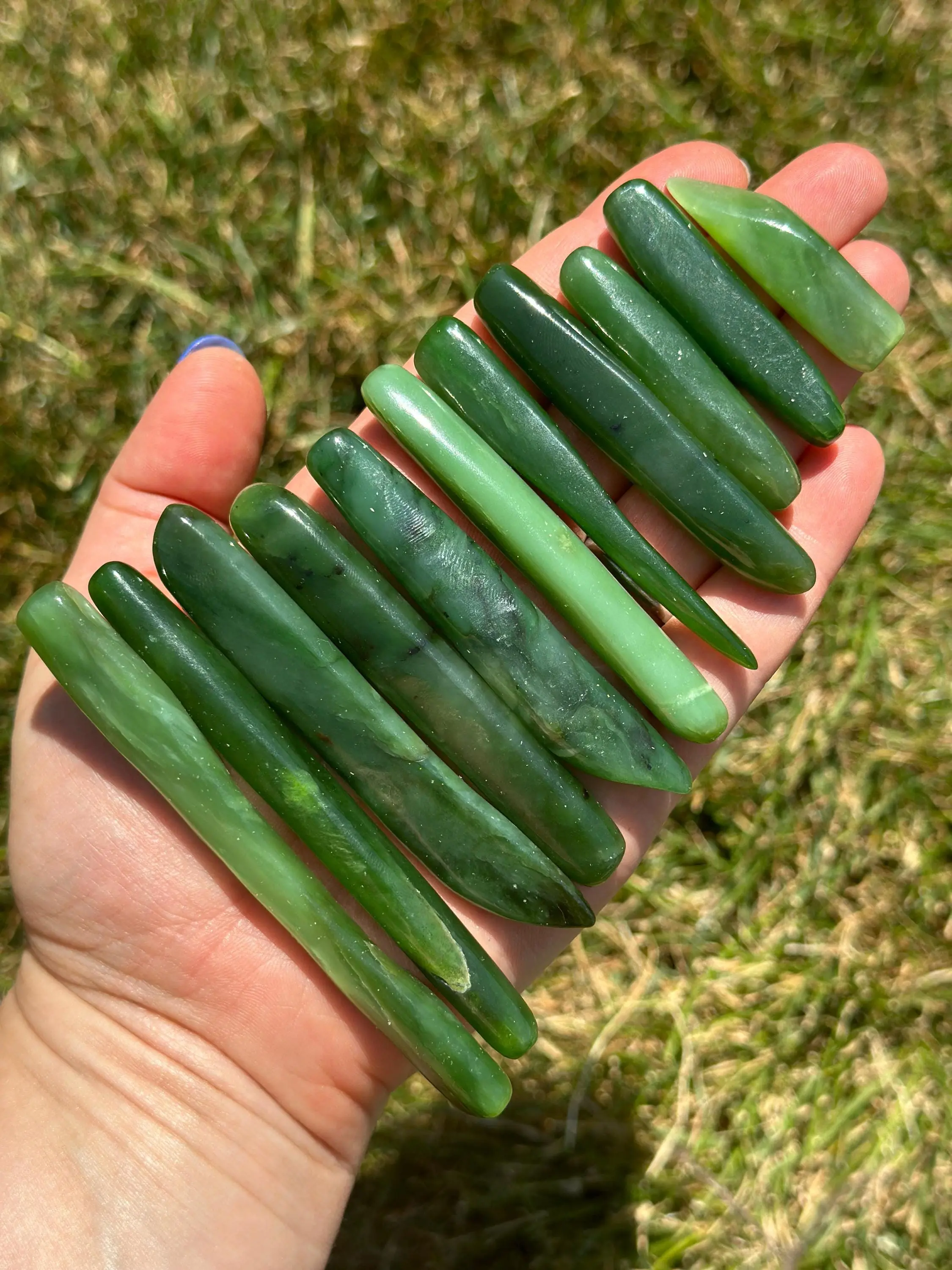 Nephrite Jade Wand - Grade AA Siberian Jade