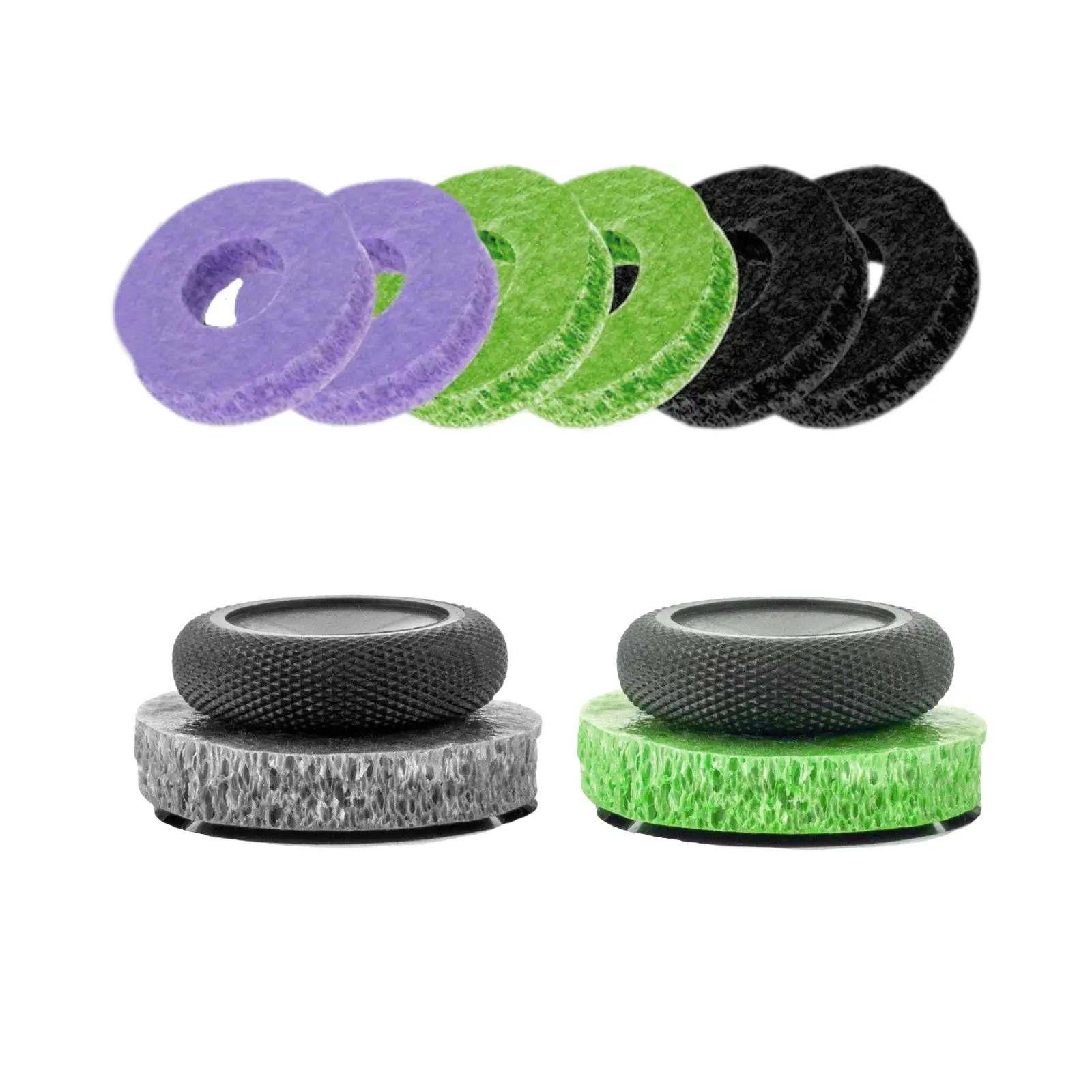 Aim Precision Rings For PS5, PS4, Xbox One, XSX, Switch Pro, Applicable to most game controllers, Aiming assist ring for FPS games, 3 Level Resistance control,Precision Kit Include Six auxiliary rings