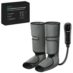 Nekteck Air Compression Leg Massager with 3 Massage Levels & Auto Shut Off Feature for Foot and Calf Comfort and Relaxation