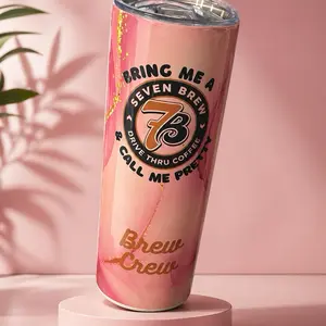 Pink Seven Brew coffee Tumbler Drinkware