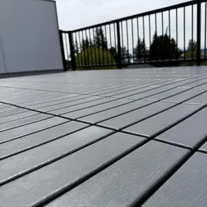 Interlocking Deck Tiles 44PCS Faster-Drying, All Weather PVC Decking 12"x12" Non-Slip Surface for Poolside Backyard Patio Balcony Garden Walkway Outdoor