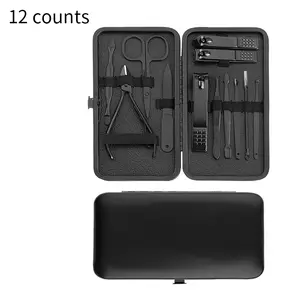 Professional Nail Clipper Portable Stainless Steel Nail Clipper Kit Pedicure Tool Set Nail Care Toolfor Home & Travel 7 Counts/12pcs Manicure Nail Art Cutics