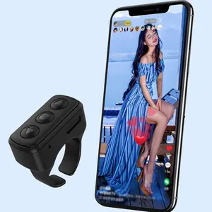 Tiktok Scrolling Ring Remote Control, Camera Shutter Remote, Wireless Bluetooth-compatible Scroll Wheel for iPhone & Android Smartphone