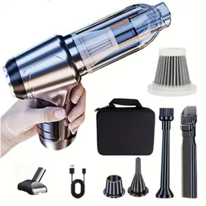 Car Wireless Rechargeable Handheld Vacuum Cleaner, Multi-Function Powerful Blowing Suction, Suitable for Car Office Home Outdoor Pet Household