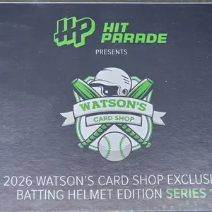 (Trios) 2026 Hit Parade Autographed Full-Size Helmet Watson's Card Shop Exclusive Box(See description for more details). Sports Trading Cards Memorabilia.
