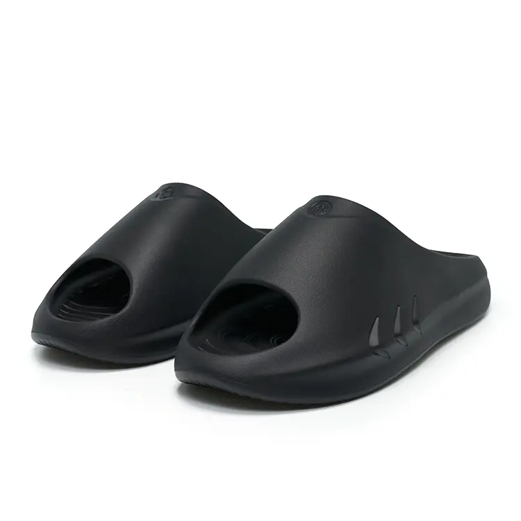 Rigorer Mini Shark Slides RIGORER Shark Slides Basketball Athletes Recovery Sandals Non-Slip Outdoor Beach Shoes‘Black’ [Z324160202-4]