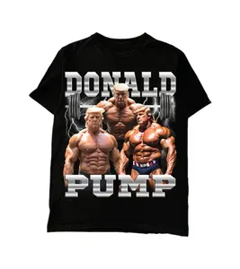 Donald Pump Gym Shirt Pump Cover T-Shirt, Tee, Shirt, T-Shirts, Tees, Shirts, Trending Clothes, High Quality, Sport, Gift For Fan, Street Style, Many Colors Size S To XL, tiktokshop Menswear Top Streetwear