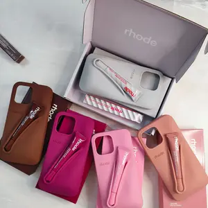 Lipstick phone case suitable for iPhone 17 Pro Max, 16, 15, 14 silicone phone case