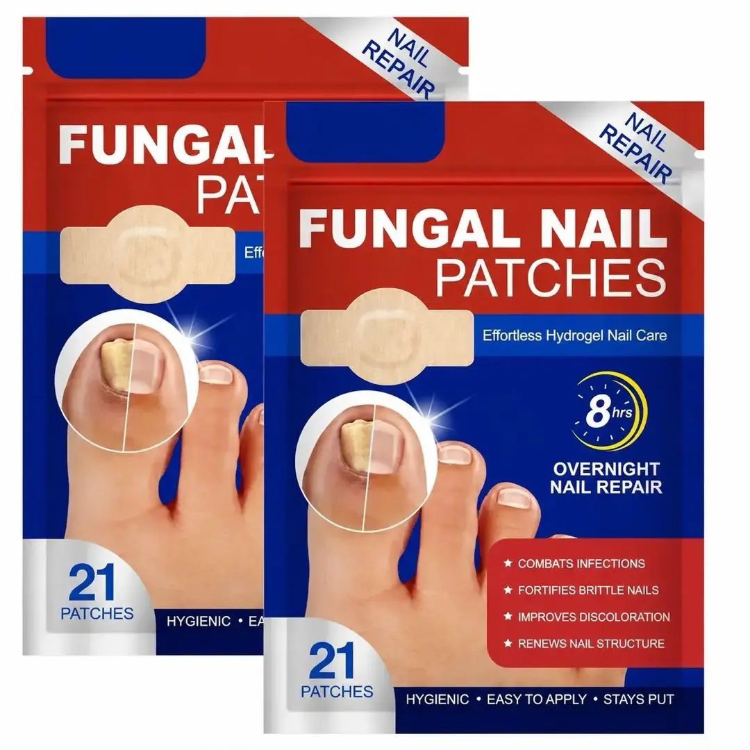Fungal Nail Patches for Toenail Fungus Treatment – Extra Strength Nail Repair Patches for Damaged & Discolored Nails, Antifungal Nail Care Stickers, Daily Use Nail Repair Kit for Men & Women