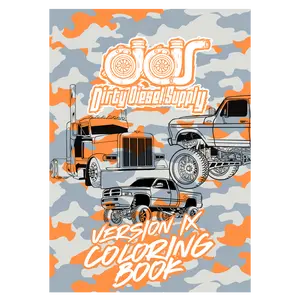 Dirty Diesel Supply Version 9 Truck Coloring Book - Perfect for Kids and Adults