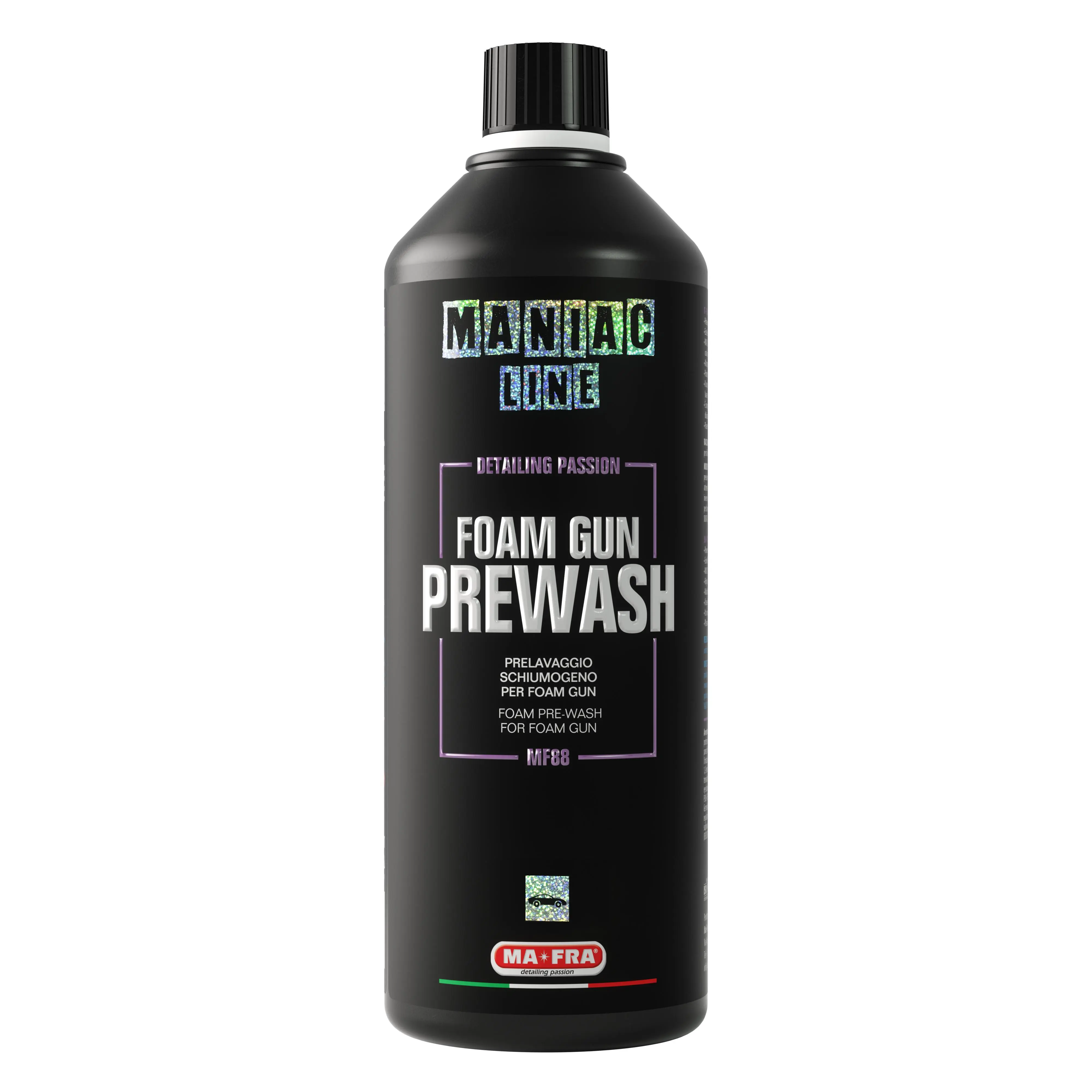 Maniac Line Foam Gun Prewash, High-Cling Car Detailing Supplies, Sealant & Coating-Safe Detailing Products for Pre-Wash Prep
