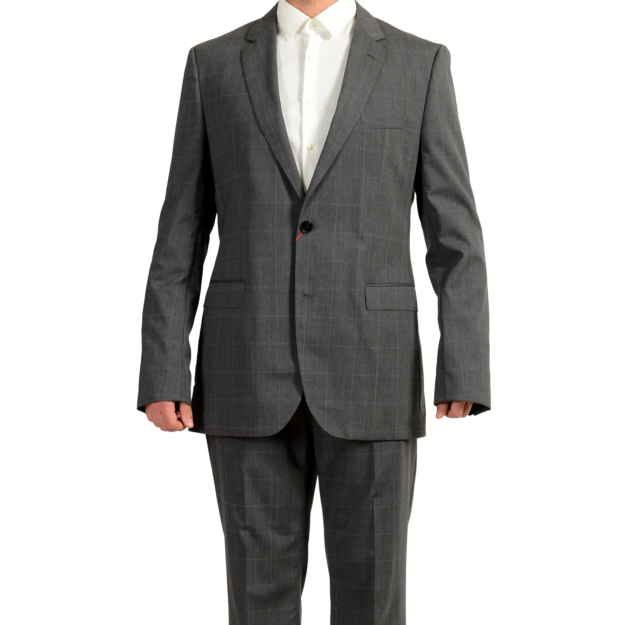 Hugo Boss Men's Regular Fit 100% Wool Suit US 44L IT 54L