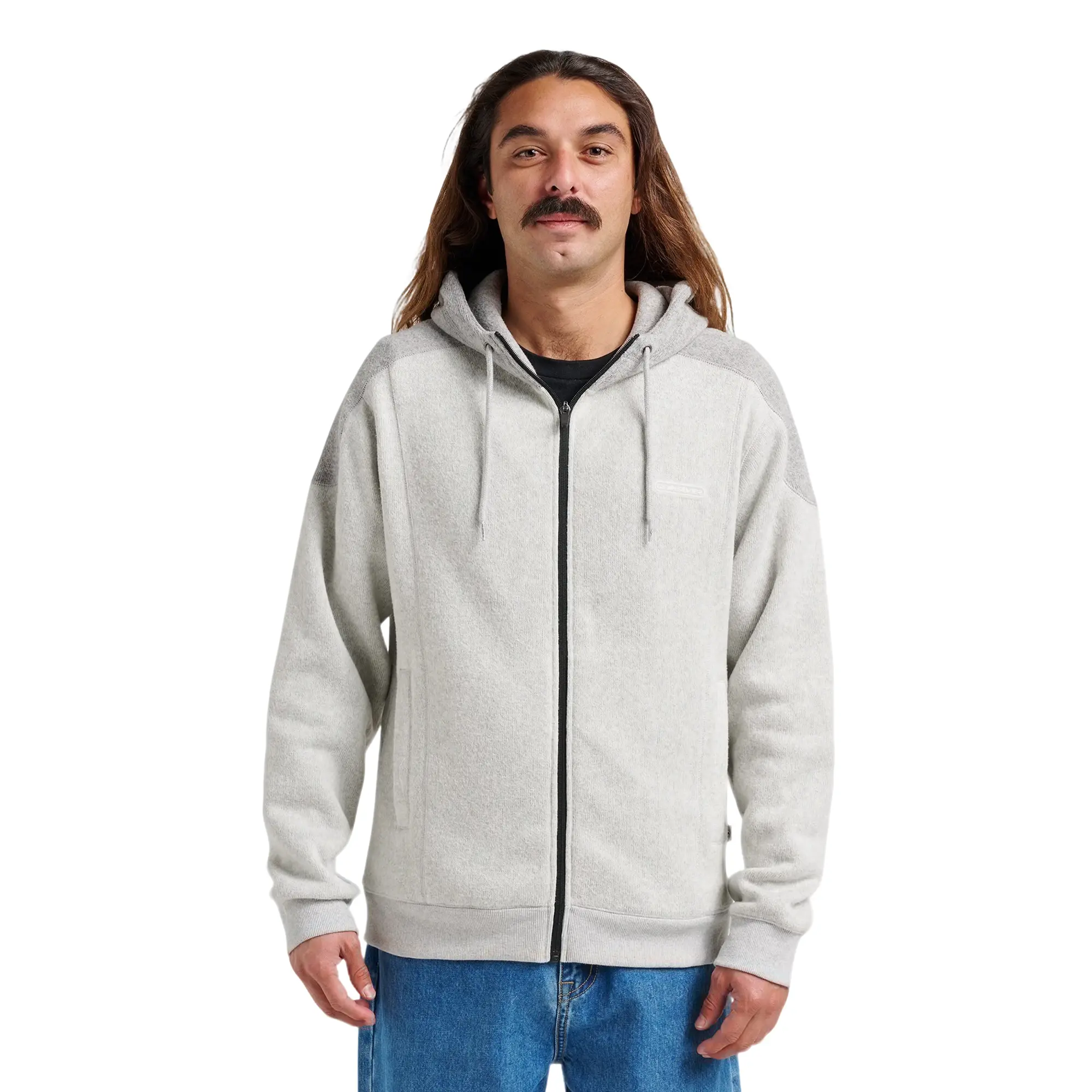 Quiksilver | Keller Zip Hoodie | Soft Hand Feel Regular Fit | Everyday Wear & Casual Streetwear Beige Long Sleeve