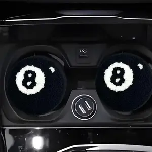 Car Cup Holder Coaster, Water Absorption & Heat Resistance Car Cup Holder Pad, Universal Anti-slip Car Interior Decoration Accessories for Women & Men, Car Interior Accessories Girls