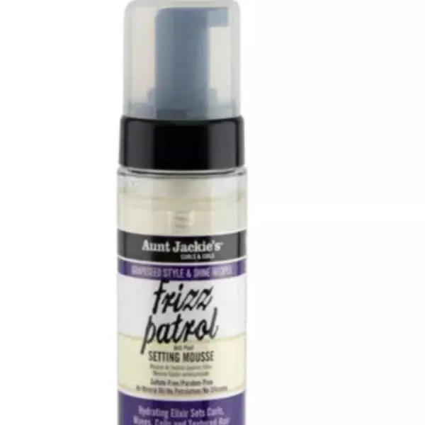 Aunt Jackie's Curls & Coils Frizz Patrol Anti-Poof Setting Mousse (8.5 oz)