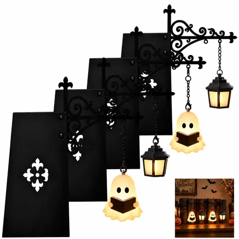 Battery-Operated Library Lantern - Fancy Illuminating Warm LED Decorative Atmosphere Lighting, Hanging/Desk/Bookshelf-Shelves Fit Home Decor for 12+ Reading Nooks, Book Nook Magic