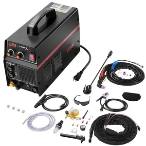 VEVOR 3 in 1 Plasma Cutter Welder Machine, CT-520GD TIG/MMA Plasma Cutter Combo Machine, 30A Non-Touch Pilot Arc Plasma Cutter, 200A TIG and Stick Welder, Digital 110/220V Dual Voltage IGBT Inverter