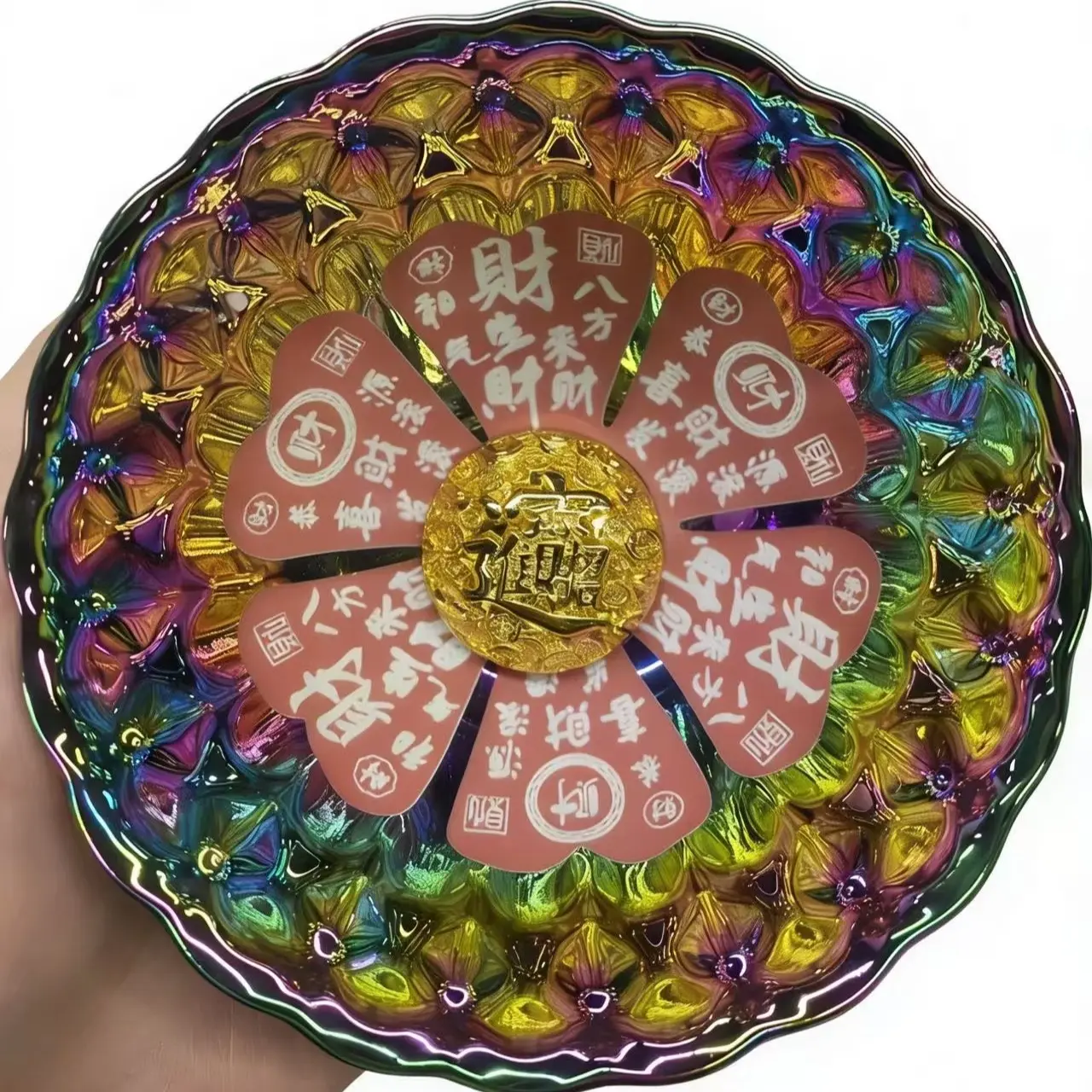 Majestic Iridescent Horse & Fortune Mandala Jianzhan Teacup