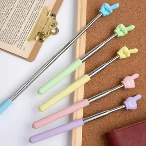 2pcs Retractable Finger Pointer Sticks, Foldable Index Reading Stick, Teacher Piano Guide Rod, Home Use, Suitable for Classroom Reading, Book Accessories
