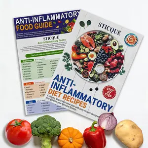 Anti Inflammatory Diet And Action Plan Brochure, Nutrition Grocery, Foods To Eat-Avoid, Recipes Guide For Beginners, Healthy Nourishing Plan, Antioxidants anti-inflammatory