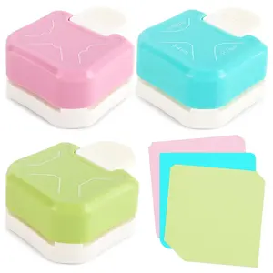 Corner Rounder Punch, 3 in 1 Paper Punch with 3 Round Corner Sizes (R4/R7/R10mm), Decorative Edge, Chamfer  for Scrapbooking, Photos, Cardstock, Laminate, DIY Cards & Crafts