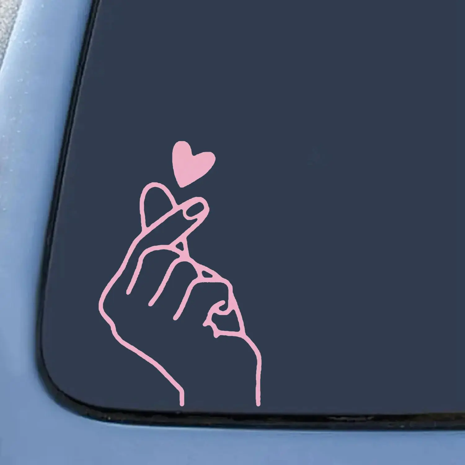 Hand & Heart Pattern Car Window Decal, Waterproof Sticker, Funny Vinyl Decal Sticker Car Styling, Car Decals, Windshield Sticker, Car Decorations, Car Window Stickers, Sticker For Cars