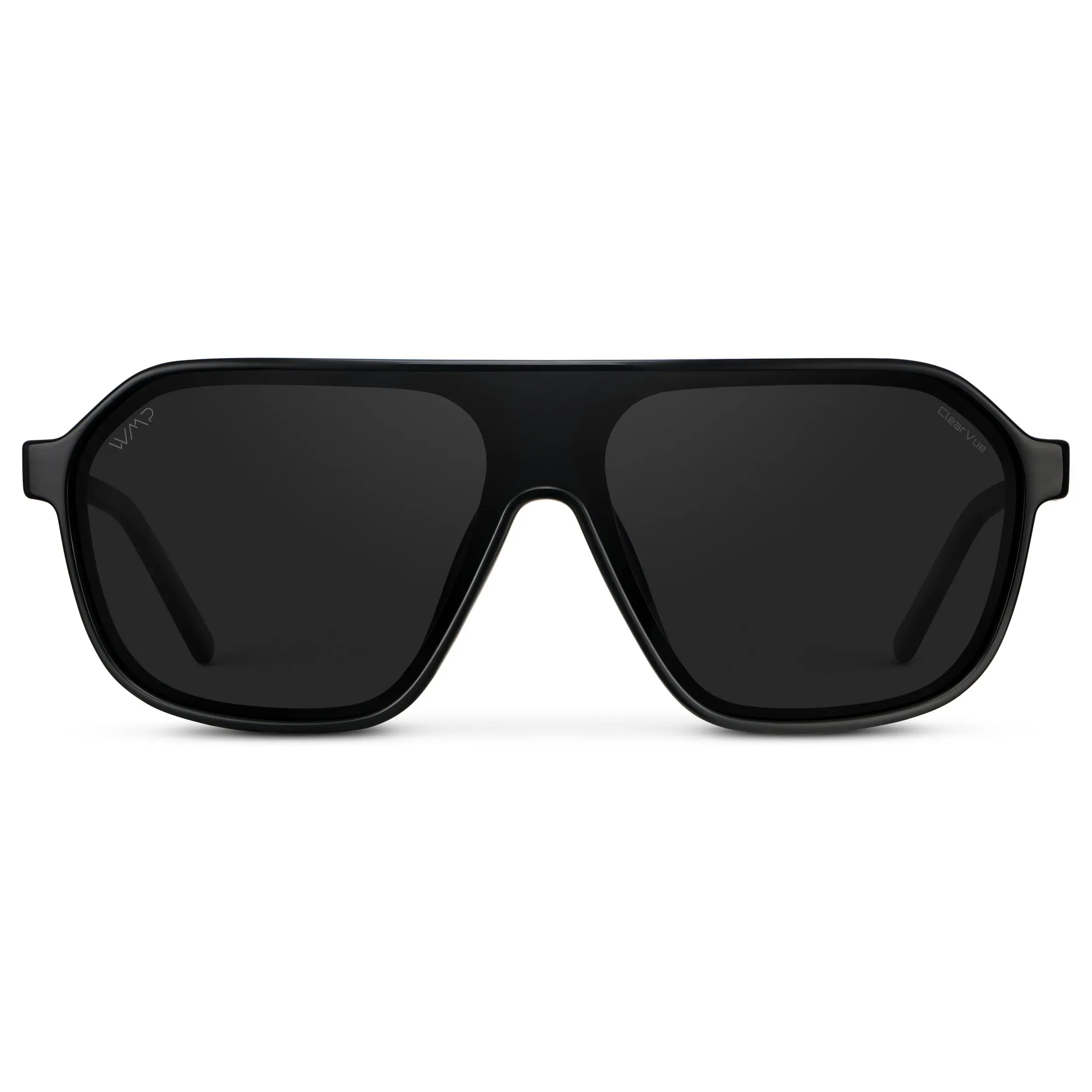 WMP Eyewear Ryder Men's Flat Top Shield Sunglasses Frames - Trendy Fashion Shades, Street Style Shades, Modern Acetate Frame, Polarized Anti-Reflective Lenses, Built-in Vents, Polarized Sunglass, Men's Sunglasses