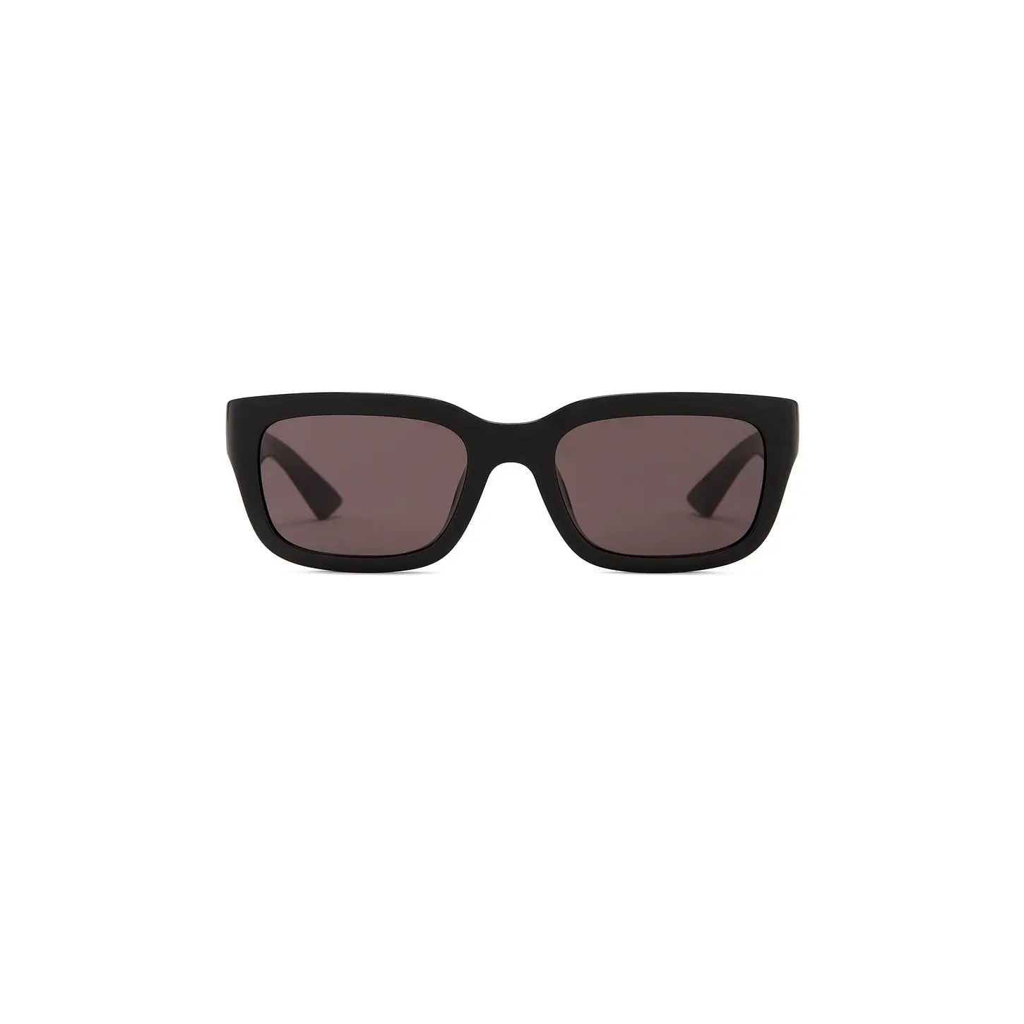 Bottega Veneta Rectangular Sunglasses in Black & Grey