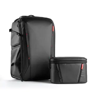 PGYTECH OneMo 2 35L Backpack with Shoulder Bag(Space Black)- High-Performance Back Panel & Wide Waist Strap - Secure Fit & Easy Customization - Anti-Theft YKK Zipper - Patented Power-Indicating Pocket - Secret AirTag Pocket