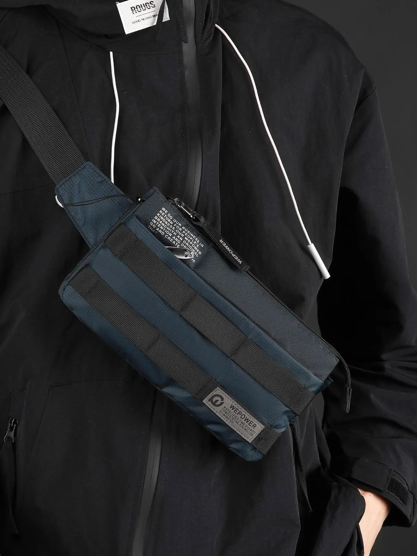 Men's Multifunctional Crossbody Bag, Fashionable Casual Zipper Shoulder Sling Bag for Daily Commuting, Work & School, Versatile Waist Pack, Zipper Fanny Pack