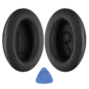 Earpads, Bose QuietComfort 35 (QC35) & Quiet Comfort 35 II (QC 35 ii) Headphones, EarPads Cushions with Noise Isolation Memory Foam, Softer Protein Leather, Added Thickness